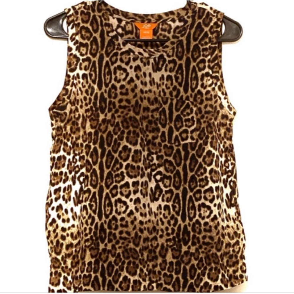 Joe Fresh Silk Animal Leopard Print Tank Top NWOT size S